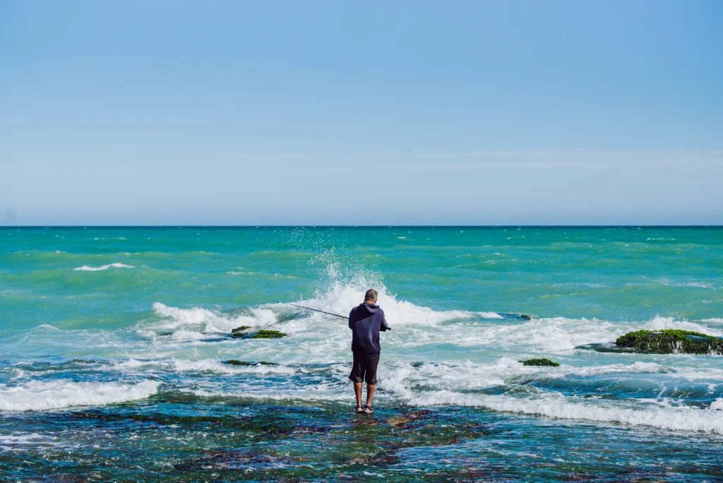 Dakhla fishing in the atlantic ocean